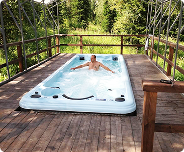 Moscow Backyard Swim Spa, Russia