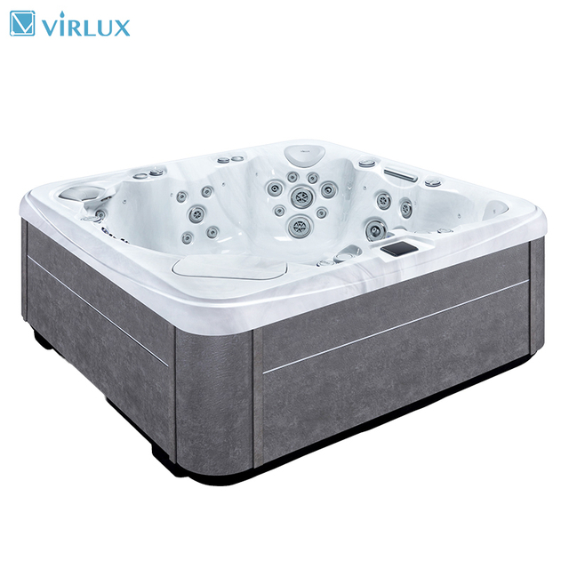 VIRLUX V1004 6-Person Family Acrylic Spa with Joyonway Smart Control