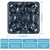 VIRLUX V1011 6-Person Classic Outdoor Spa with 54 Stainless Jets
