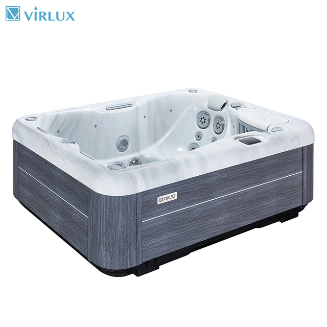 VIRLUX V1015 3-Person Plug and Play Style Small Outdoor Spa