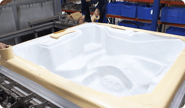 Hot Tub Production Demolding