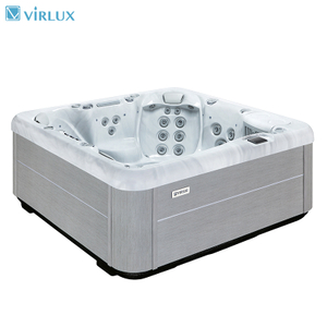 VIRLUX V1014 5-Seat Hydro Massage Hot Tub with LED Lighting